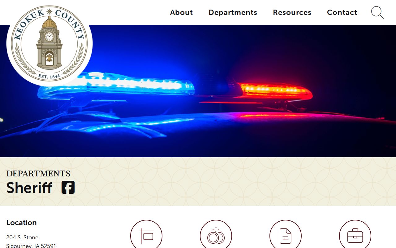 Keokuk County criminal history sheriff and jail services