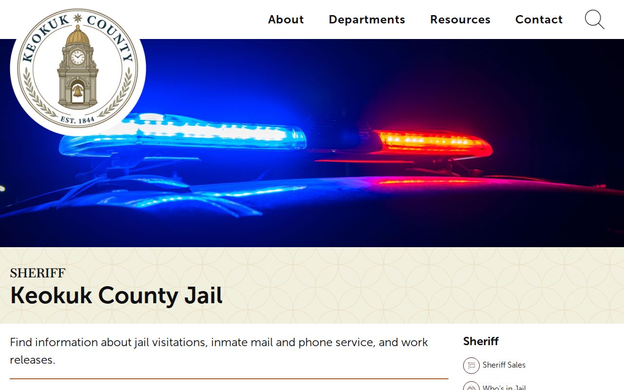Keokuk County arrest records and county jail information