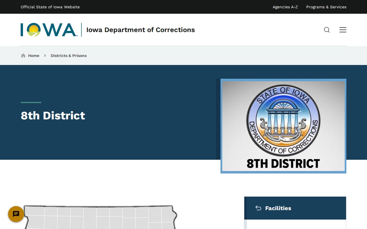 Keokuk County arrest history and Eighth Judicial District supervision