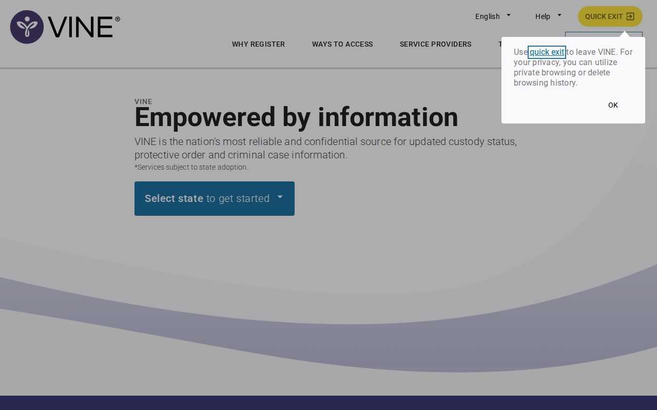 Keokuk County arrest history VINELink custody notification channel
